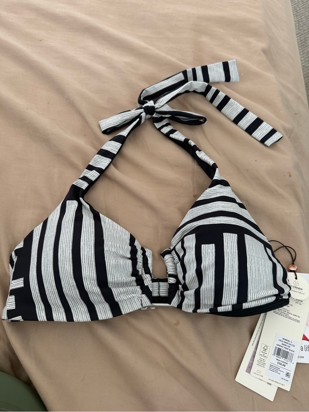 Calia ubar halter bikini top nwt small